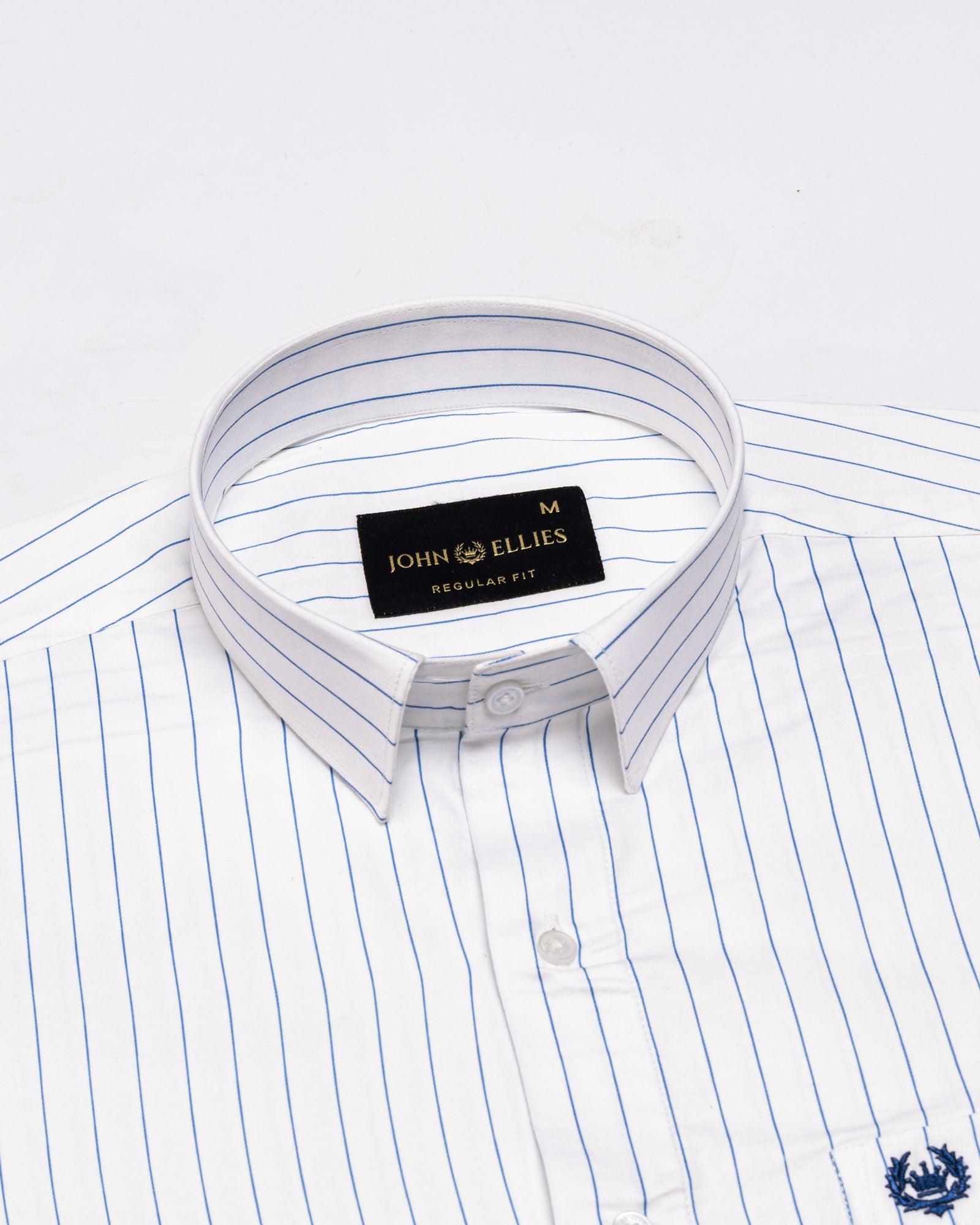 Magath Blue Premium Cotton Stripes Shirt - John Ellies