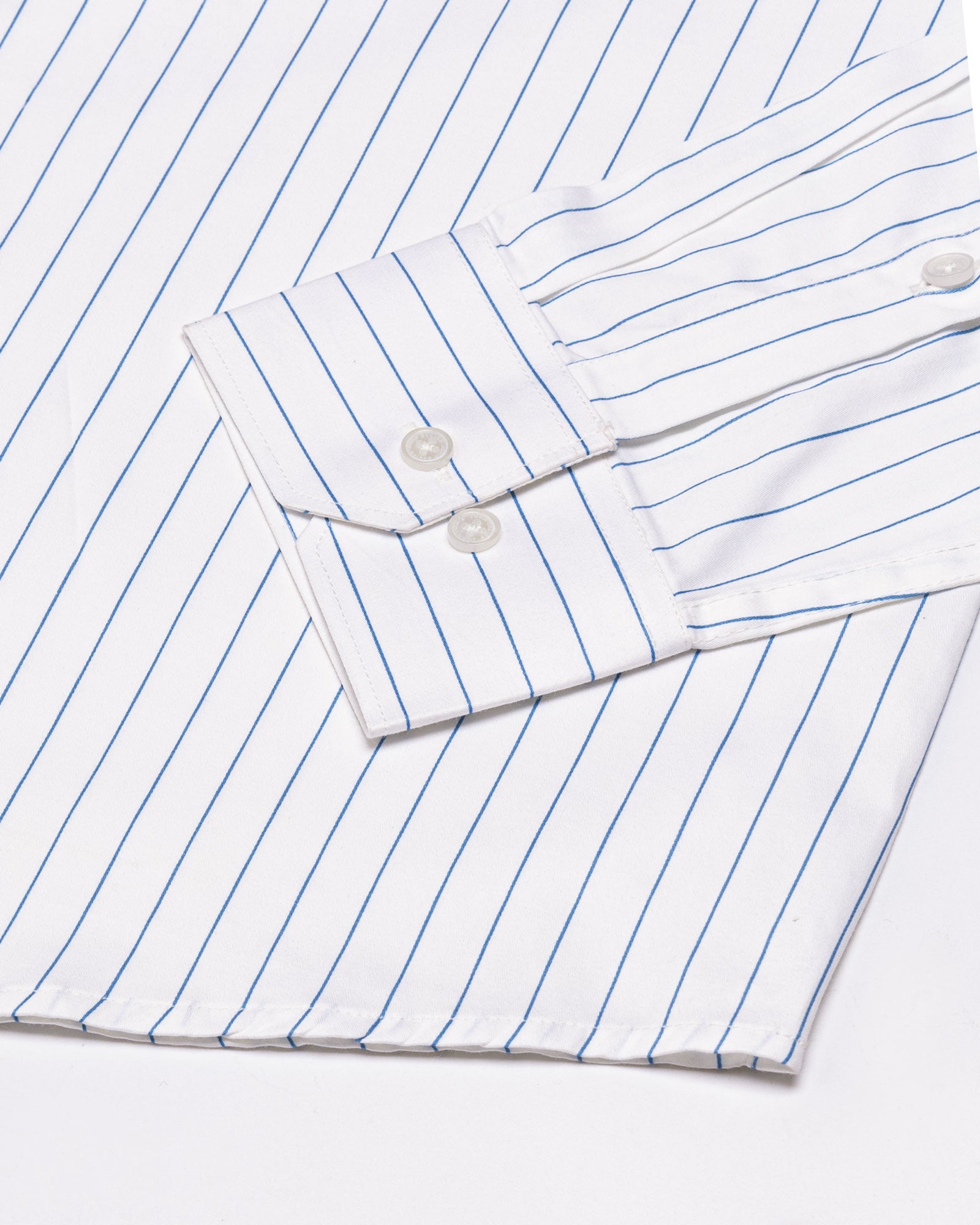 Magath Blue Premium Cotton Stripes Shirt - John Ellies
