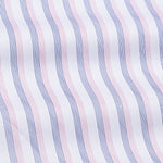 Magath Pink And Blue Stripes Premium Cotton Shirt - John Ellies