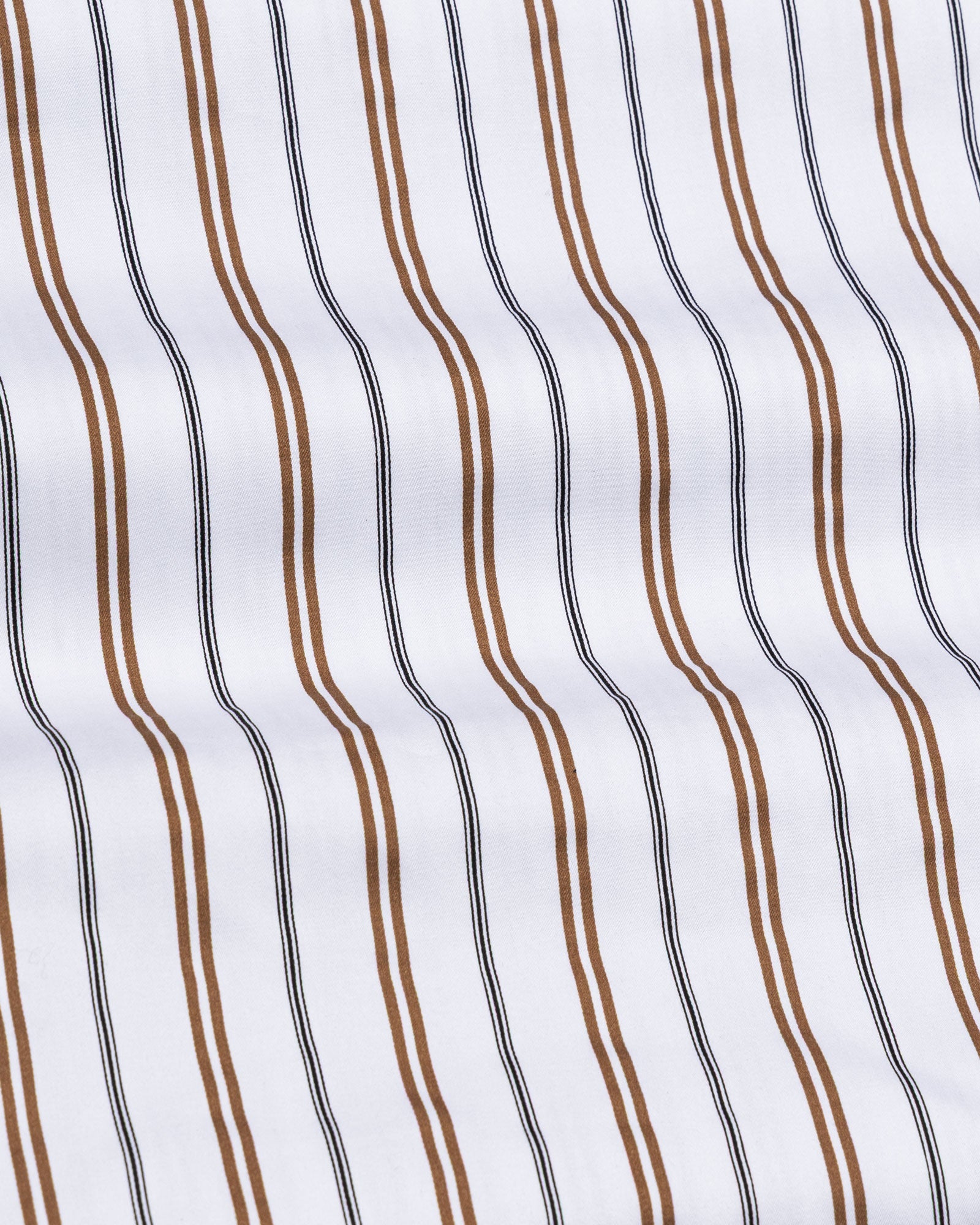 Magath Brown Stripes Premium Cotton Shirt - John Ellies