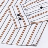 Magath Brown Stripes Premium Cotton Shirt - John Ellies