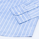 Magath Soft Blue Stripes Premium Cotton Shirt - John Ellies