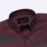 Magath Red And Black Stripes Premium Cotton Shirt - John Ellies