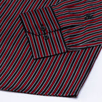 Magath Red And Black Stripes Premium Cotton Shirt - John Ellies
