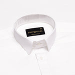 Zink White Plain Cotton Shirt - John Ellies