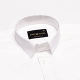 Zink White Plain Cotton Shirt - John Ellies