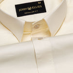 Zink Cream Plain Cotton Shirt - John Ellies
