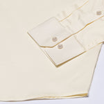 Zink Cream Plain Cotton Shirt - John Ellies