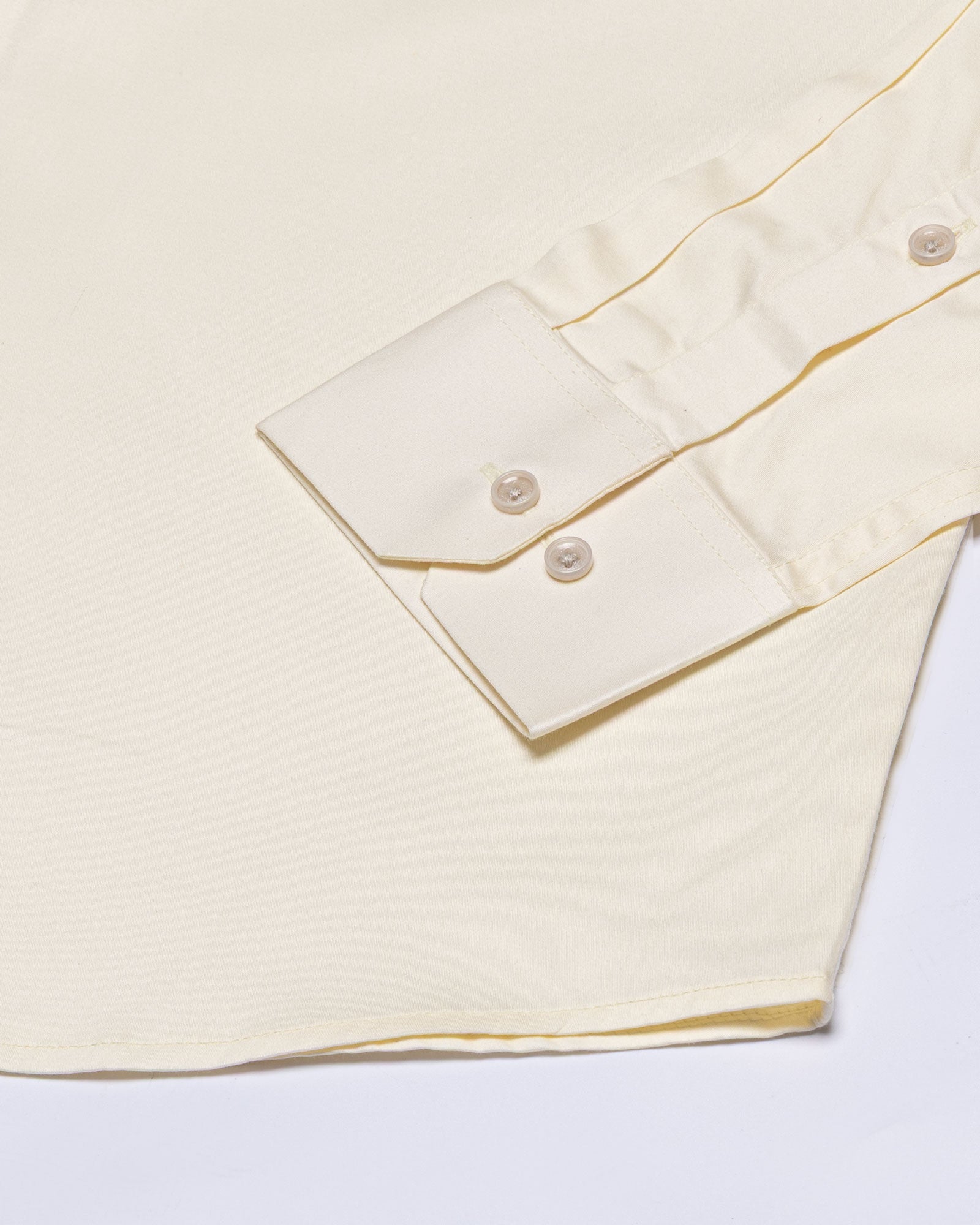 Zink Cream Plain Cotton Shirt - John Ellies
