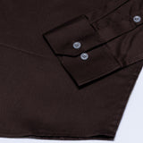 Zink Brown Plain Cotton Shirt - John Ellies