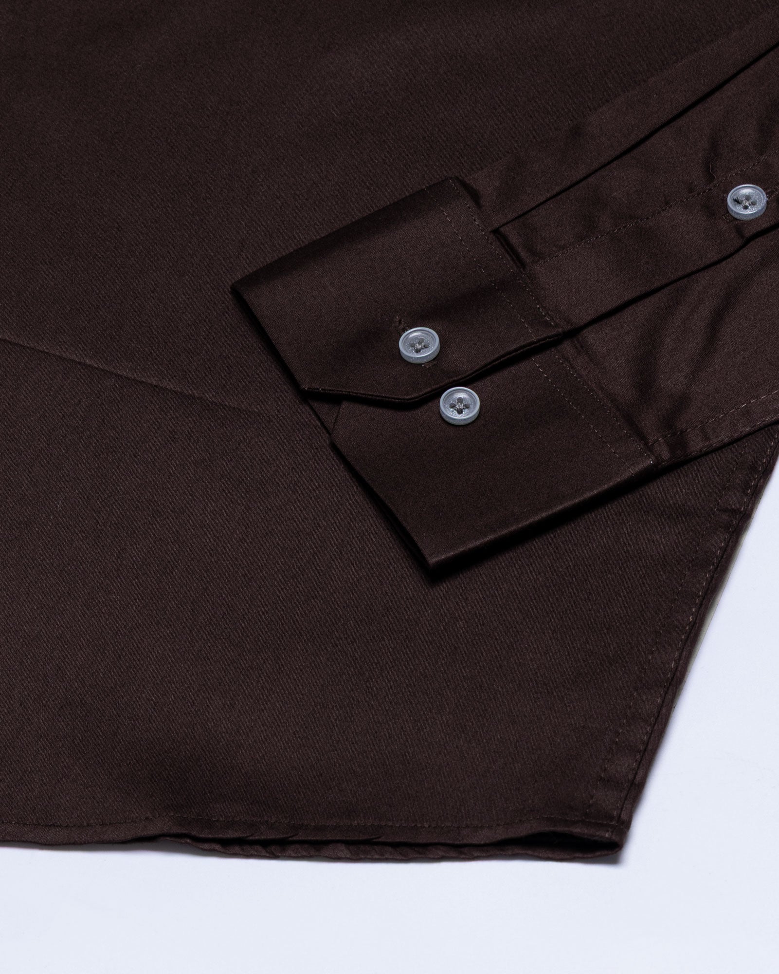 Zink Brown Plain Cotton Shirt - John Ellies