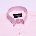 Zink Light Pink Plain Cotton Shirt - John Ellies