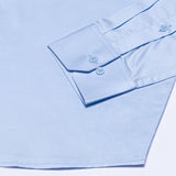 Zink Sky Blue Plain Cotton Shirt - John Ellies