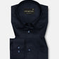 Zink Navy Blue Plain Cotton Shirt - John Ellies