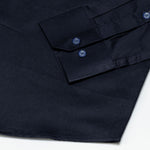 Zink Navy Blue Plain Cotton Shirt - John Ellies