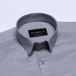 Zink Silver Plain Cotton Shirt - John Ellies
