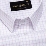 Helston Maroon Check Cotton Shirt - John Ellies