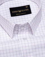 Helston Maroon Check Cotton Shirt
