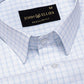 Helston Cyan Check Cotton Shirt - John Ellies