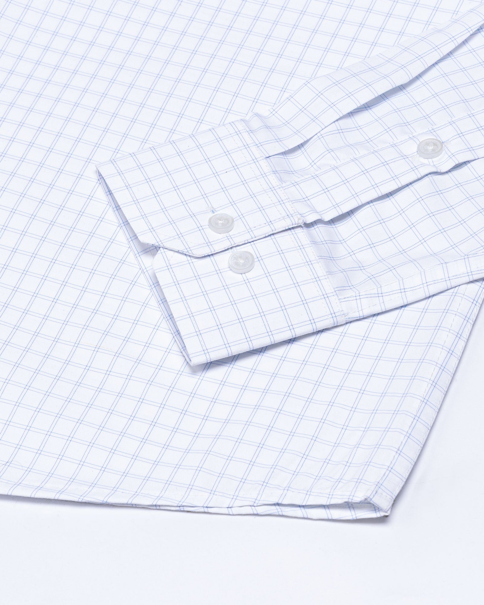Helston Blue Check Cotton Shirt - John Ellies
