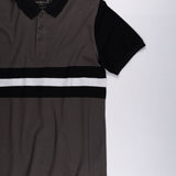 Pilar Dim Gray Cotton Polo T-Shirt