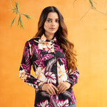 Bloom Pink Design Cotton Women Shirt - John Ellies