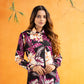 Bloom Pink Design Cotton Women Shirt - John Ellies