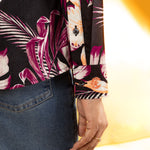 Bloom Pink Design Cotton Women Shirt - John Ellies