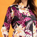 Bloom Pink Design Cotton Women Shirt - John Ellies