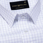 Helston Navy Blue Check Cotton Shirt - John Ellies