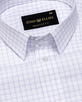 Helston Lavender Check Cotton Shirt