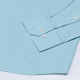 Vindsor Cyan Check Oxford Cotton Shirt - John Ellies