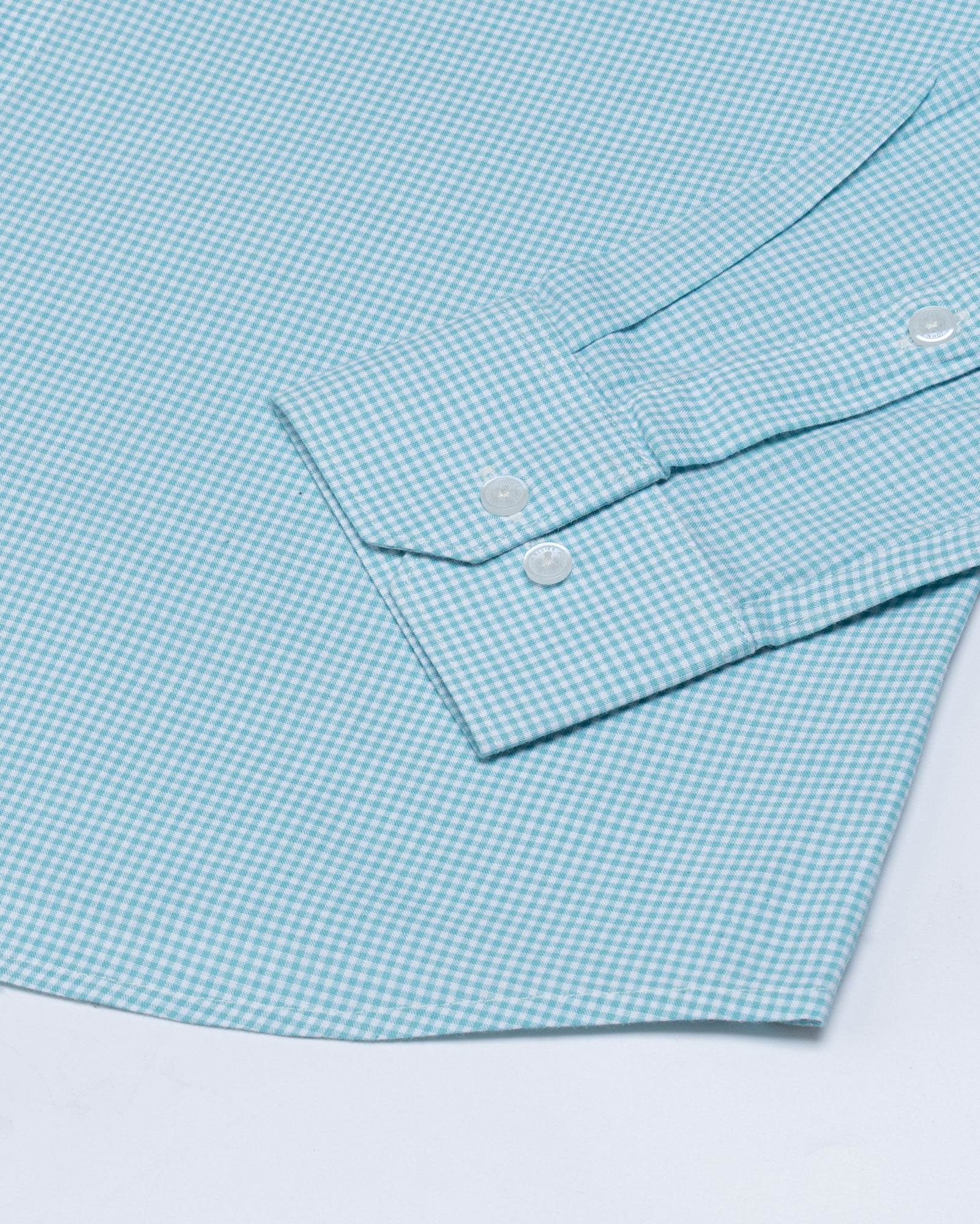 Vindsor Cyan Check Oxford Cotton Shirt - John Ellies