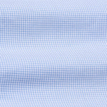 Vindsor Sky Blue Check Oxford Cotton Shirt - John Ellies