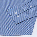 Vindsor Blue Check Oxford Cotton Shirt - John Ellies