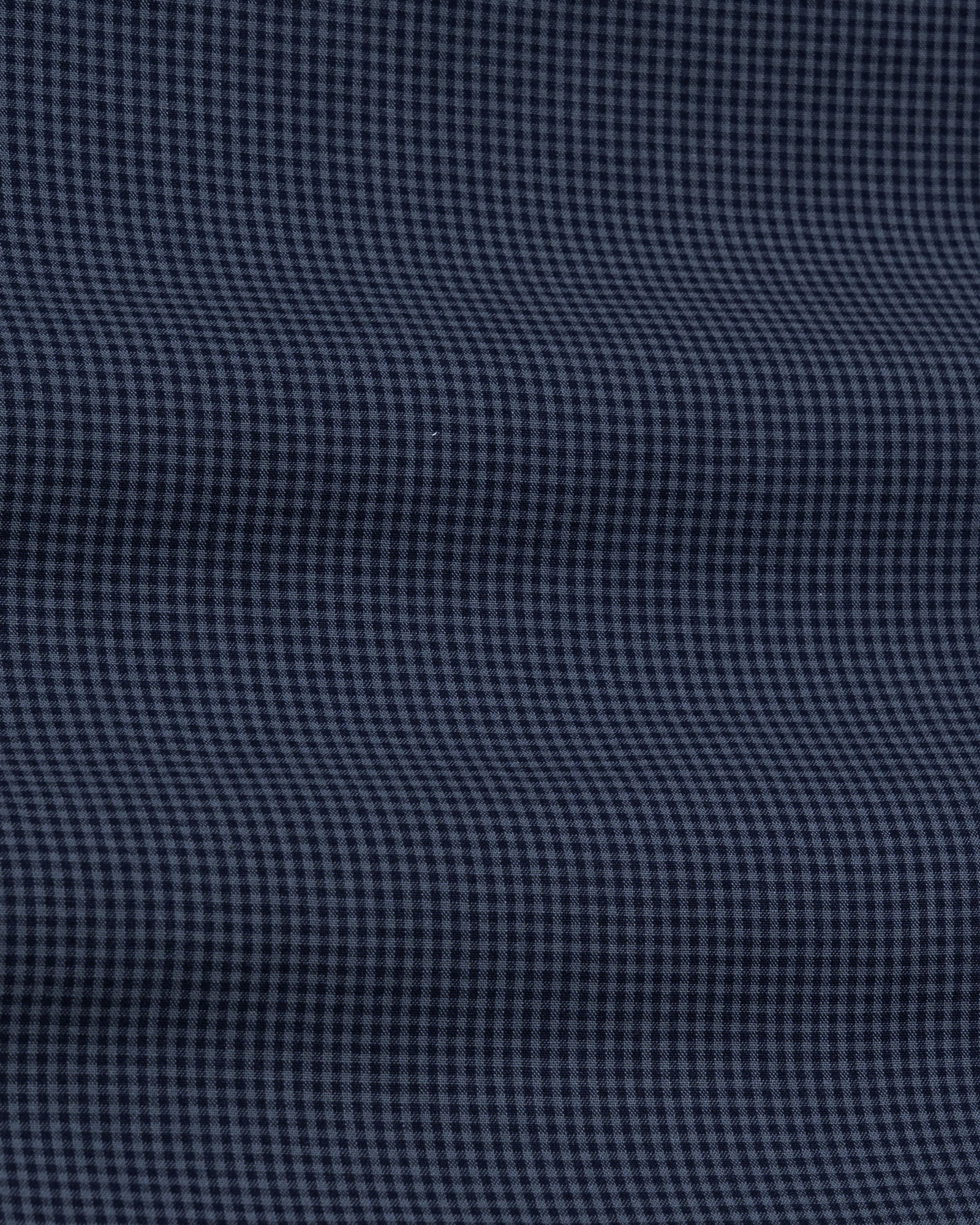Vindsor Navy Blue Check Oxford Cotton Shirt - John Ellies