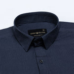 Vindsor Navy Blue Check Oxford Cotton Shirt - John Ellies