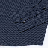 Vindsor Navy Blue Check Oxford Cotton Shirt - John Ellies