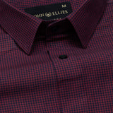 Vindsor Red Check Oxford Cotton Shirt - John Ellies