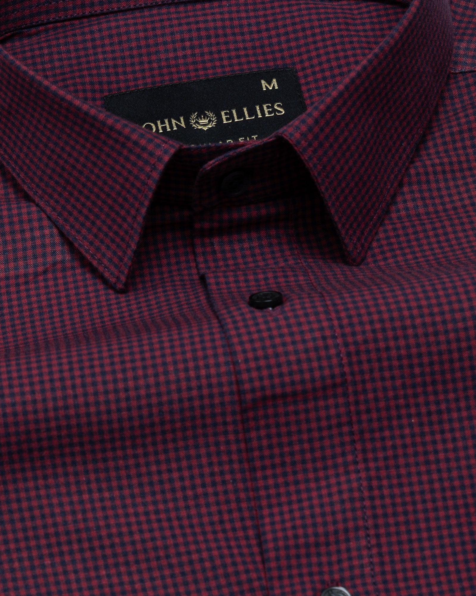 Vindsor Red Check Oxford Cotton Shirt - John Ellies