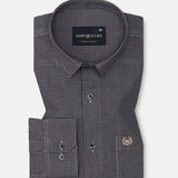 Vindsor Khaki Check Oxford Cotton Shirt - John Ellies