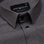 Vindsor Khaki Check Oxford Cotton Shirt - John Ellies