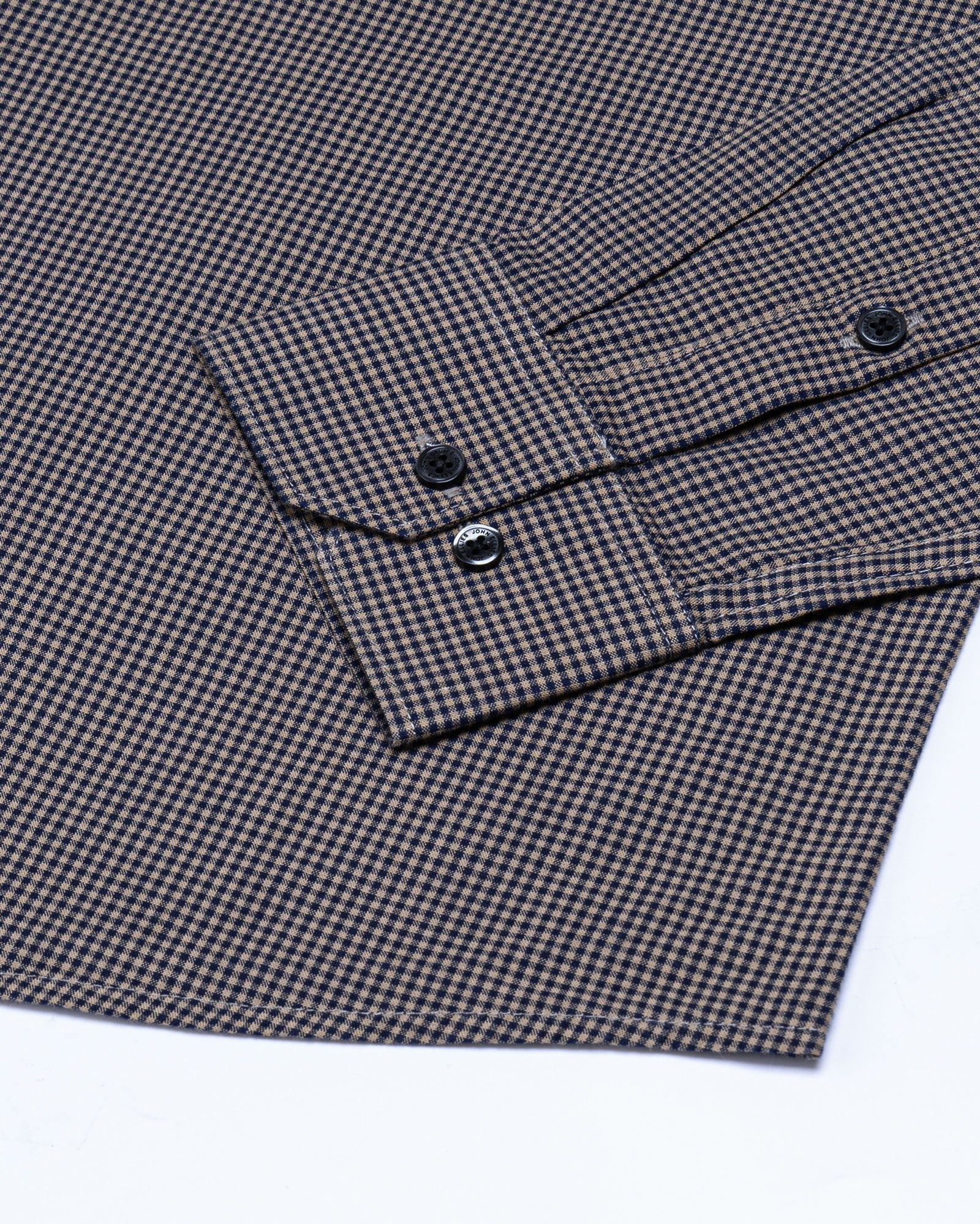 Vindsor Khaki Check Oxford Cotton Shirt - John Ellies