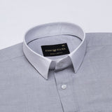 Historia Black White Cuff Collar Oxford Cotton Shirt - John Ellies