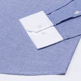 Historia Blue White Cuff Collar Oxford Cotton Shirt - John Ellies
