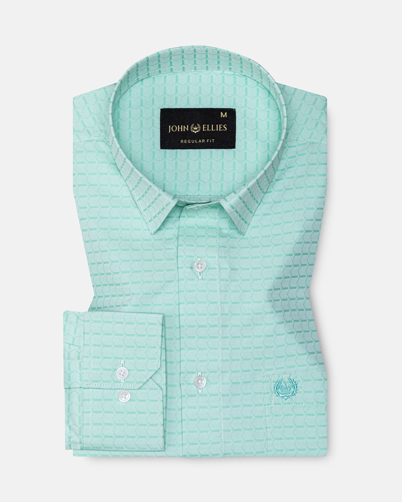 Slurp Lime Textured Cotton Shirt - John Ellies
