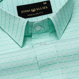 Slurp Lime Textured Cotton Shirt - John Ellies
