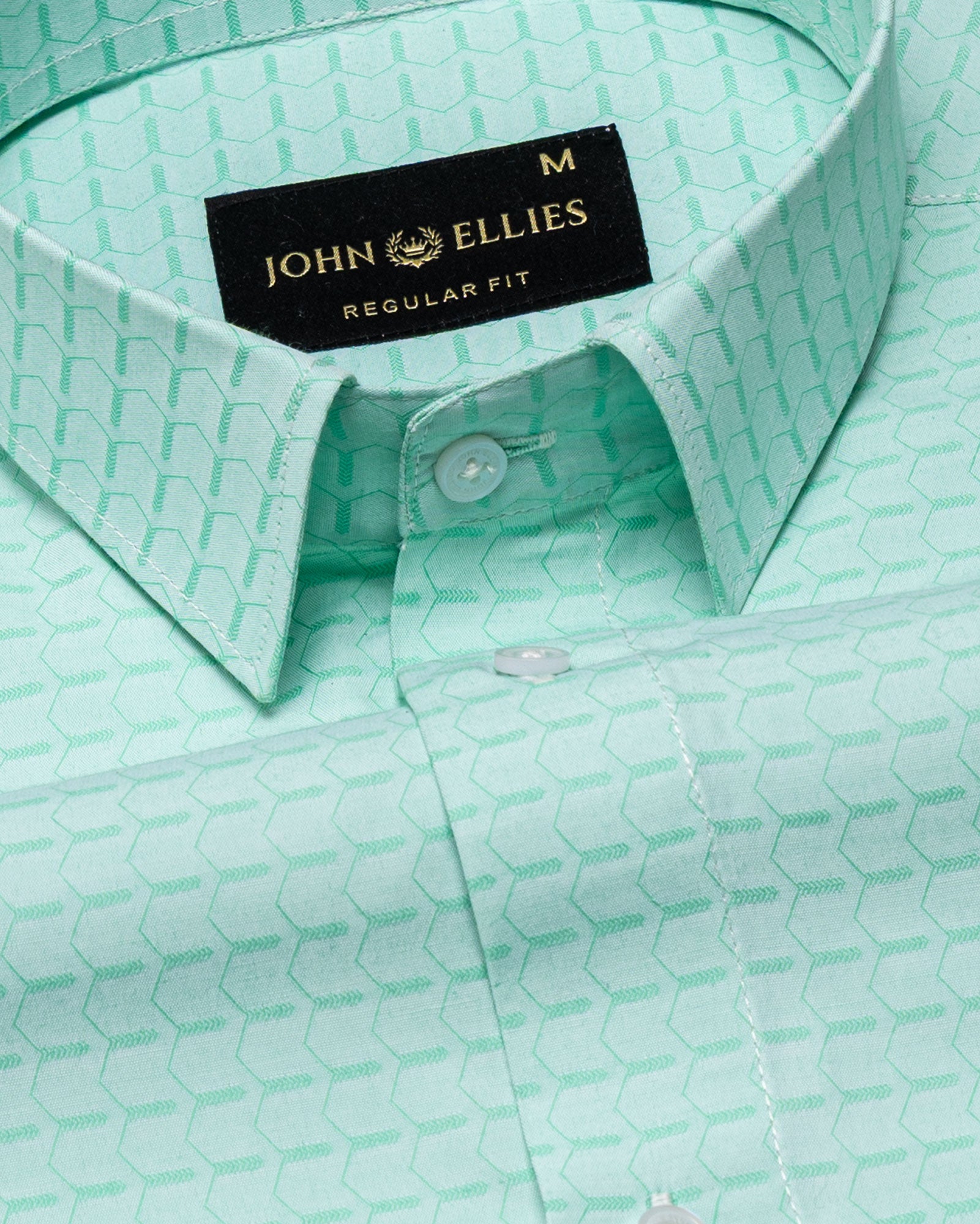 Slurp Lime Textured Cotton Shirt - John Ellies
