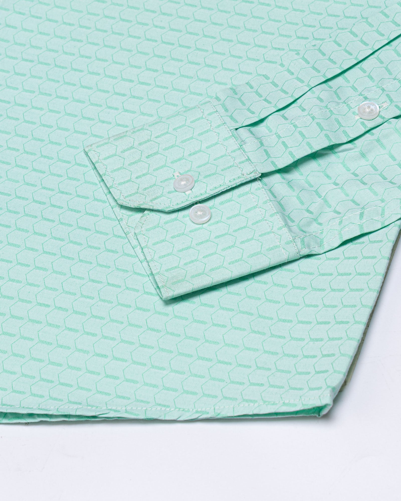 Slurp Lime Textured Cotton Shirt - John Ellies