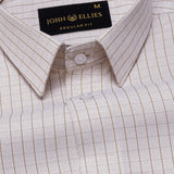 Slurp Beige Textured Cotton Shirt - John Ellies